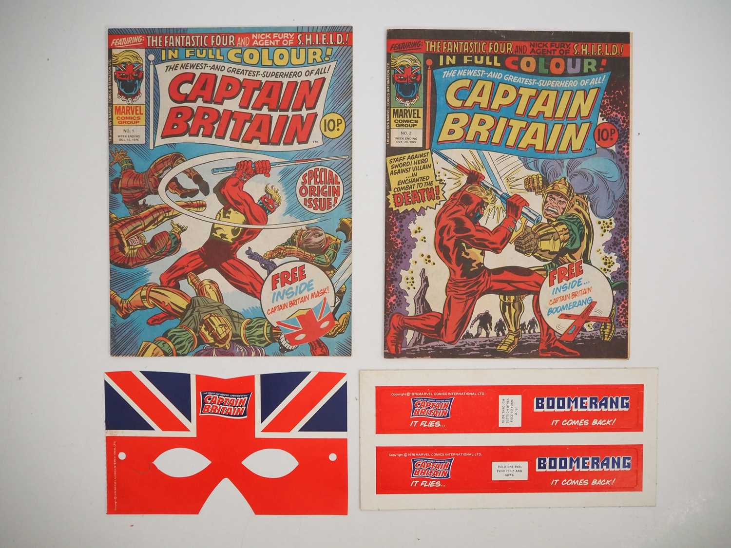 Lot 58 - CAPTAIN BRITAIN #1 & 2 (2 in Lot) - (1976 -...