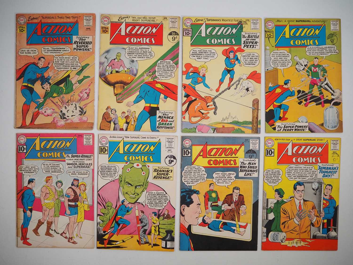 Lot 82 - ACTION COMICS #274, 275, 277, 278, 279, 280,...