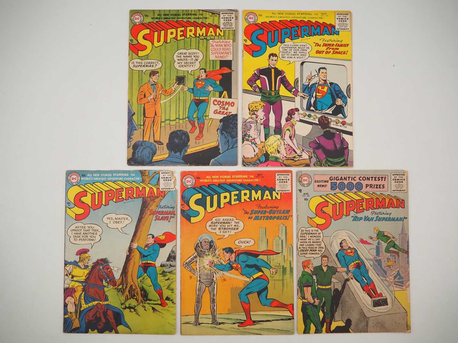 Lot 414 - SUPERMAN #103, 104, 105, 106, 107 (5 in Lot) -...