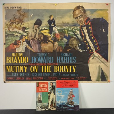 Lot 374 - MUTINY ON THE BOUNTY (1962) UK quad film...