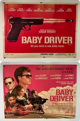 Lot 141 - BABY DRIVER (2017) A pair of UK Quad film...
