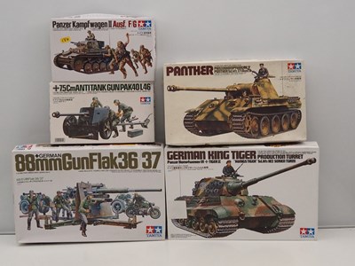 Lot 199 - A group of TAMIYA 1:35 scale military vehicle...
