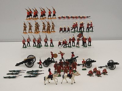 Lot 452 - A group of mostly cast soldiers and artillery...