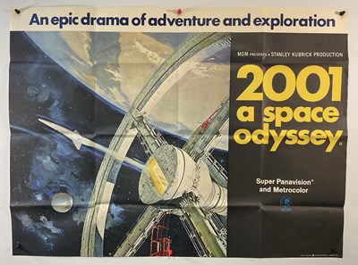 Lot 296 - 2001: A SPACE ODYSSEY (1968) UK quad film...