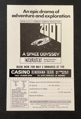 Lot 296 - 2001: A SPACE ODYSSEY (1968) UK quad film...