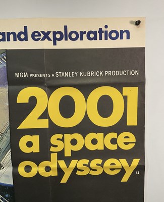 Lot 296 - 2001: A SPACE ODYSSEY (1968) UK quad film...