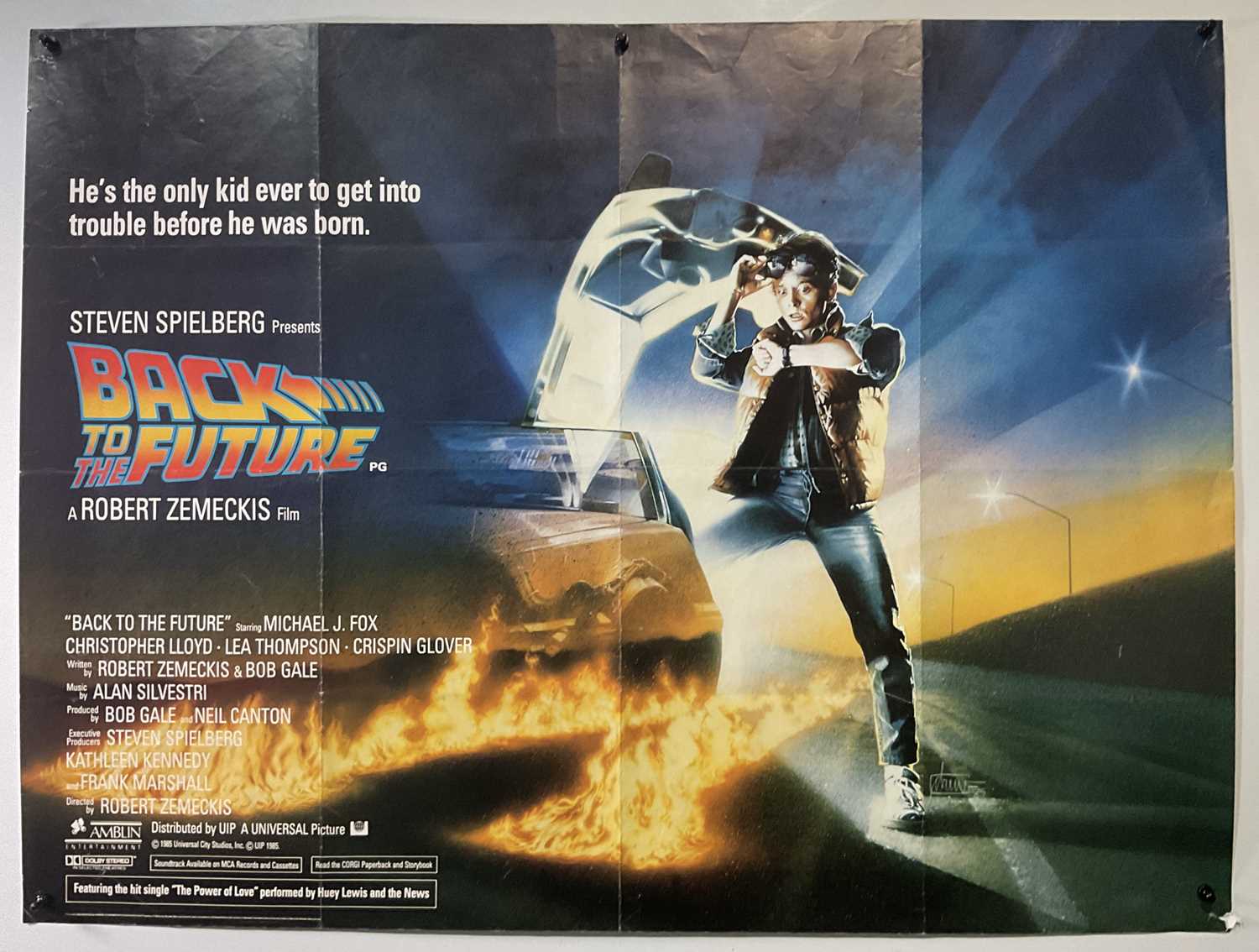 Lot 258 - BACK TO THE FUTURE (1985) UK Quad film poster,...