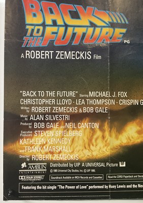 Lot 258 - BACK TO THE FUTURE (1985) UK Quad film poster,...