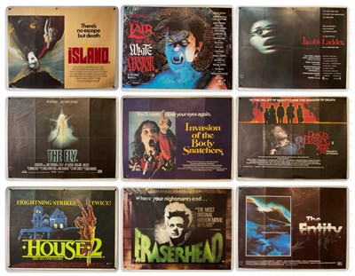 Lot 359 - Horror film UK Quad posters comprising: DEADLY...