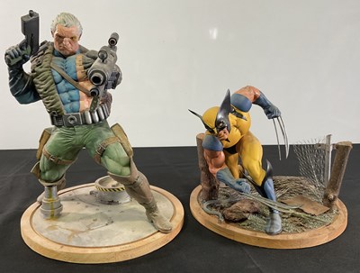 Lot 557 - A pair of Horizon resin model kits of Marvel X-...
