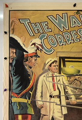 Lot 303 - THE WAR CORRESPONDENT (1913) UK one sheet, War...