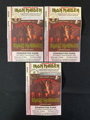 Lot 410 - IRON MAIDEN MONSTERS OF ROCK - 3 unused...