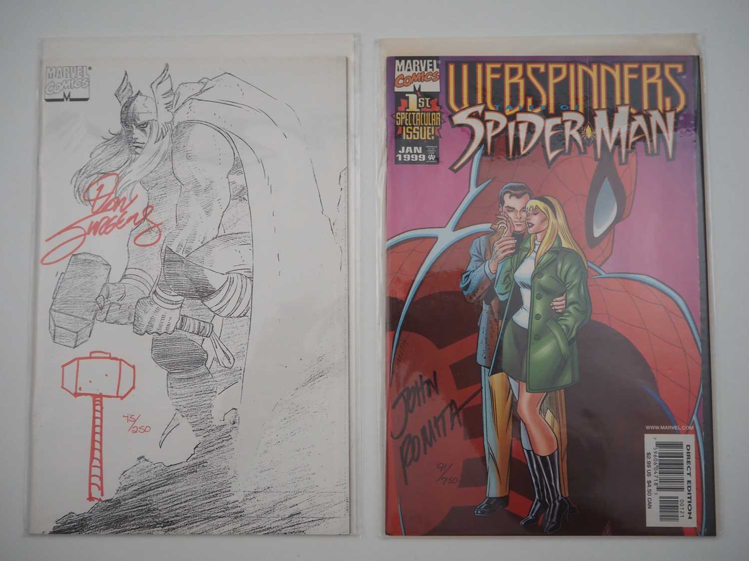 Lot 33 - WEBSPINNERS: TALES OF SPIDER-MAN #1 + THOR VOL....