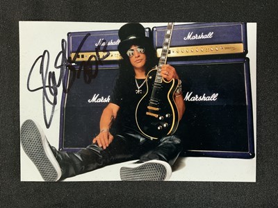 Lot 509 - SLASH - Autographed 4" x 6" colour photograph...