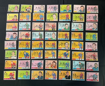 Lot 501 - HOCKEY - A partial set of 117 cards from the...