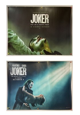 Lot 313 - THE JOKER (2019) UK quad film poster together...
