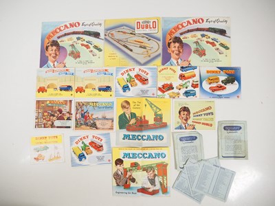 Lot 403 - DINKY, MECCANO and HORNBY DUBLO catalogues,...