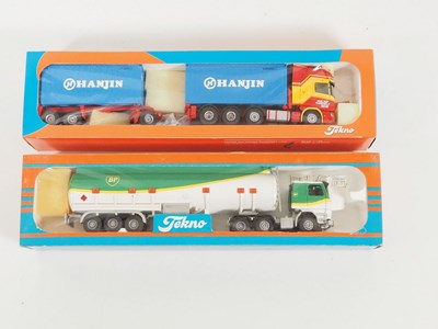 Lot 490 - TEKNO - A pair of 1:50 scale diecast lorries...
