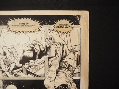 Lot 88 - 2000 AD PROG #1 ORIGINAL DAN DARE CENTRESPREAD...
