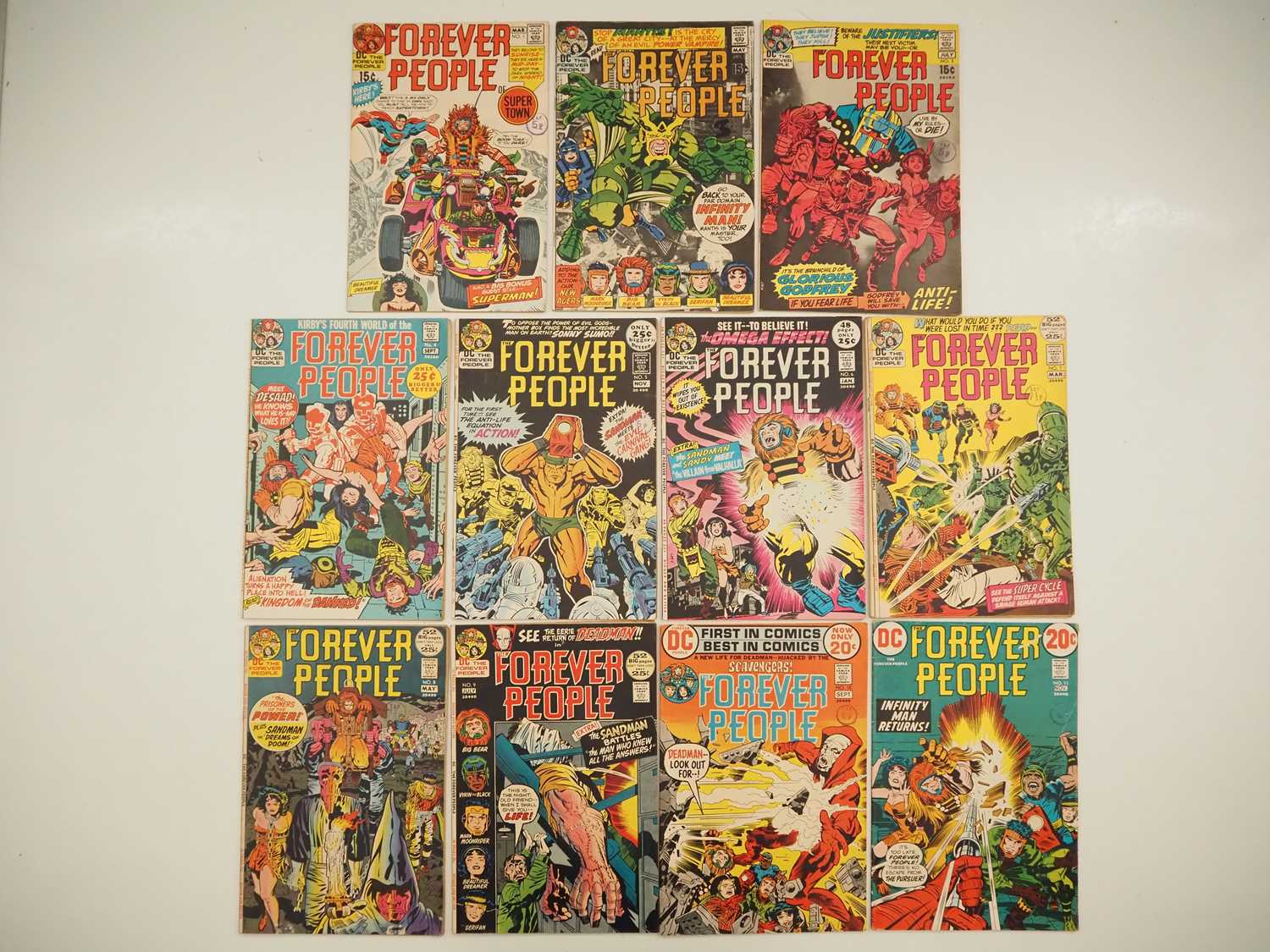 Lot 124 - FOREVER PEOPLE #1 to 11 (11 in Lot) -...
