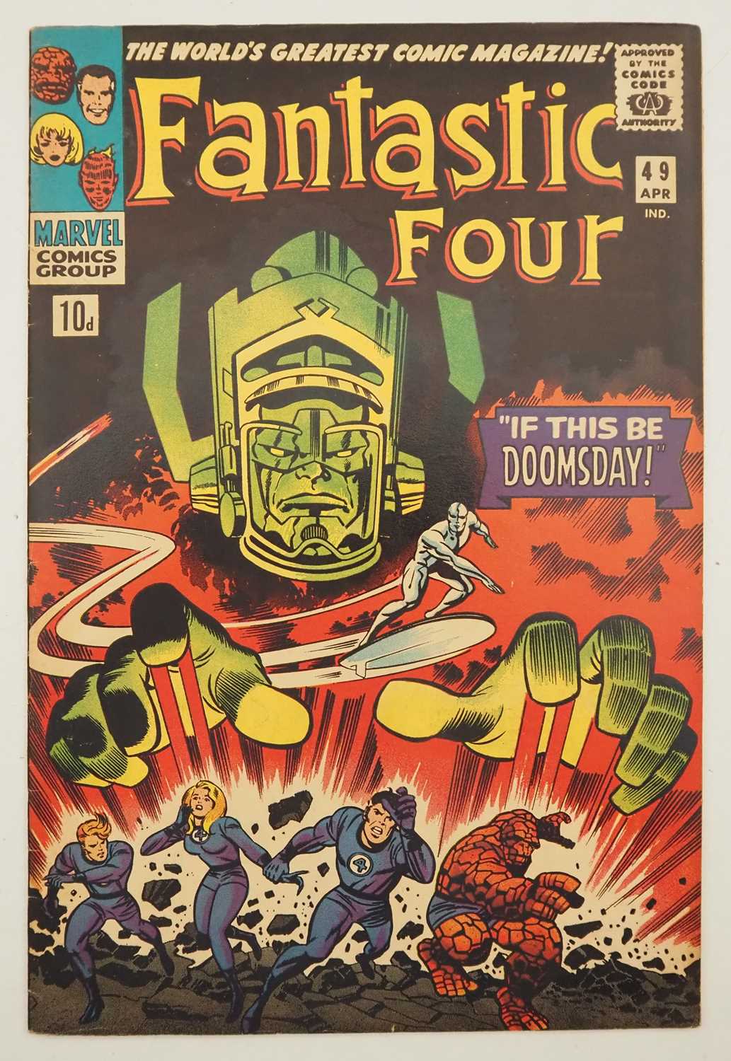 Lot 406 - FANTASTIC FOUR #49 (1966 - MARVEL - UK Price...