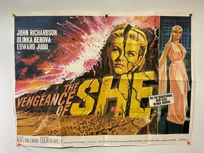 Lot 380 - THE VENGEANCE OF SHE (1968) UK quad film...