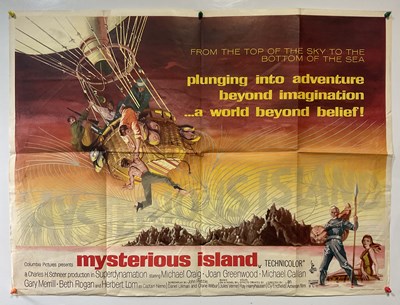 Lot 193 - MYSTERIOUS ISLAND (1961) UK quad film poster,...