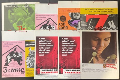 Lot 29 - A group of 8 x film advertising window cards,...