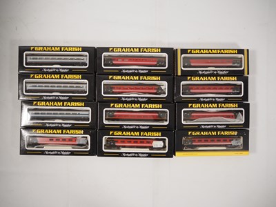 Lot 51 - GRAHAM FARISH - Group of N gauge MK2 and MK3...