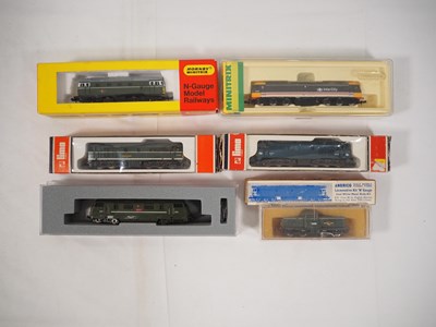 Lot 74 - N gauge diesel locos by MINITRIX and LIMA (one...