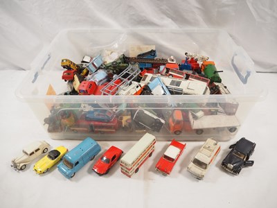 Lot 381 - DINKY - a large crate of vintage and modern...
