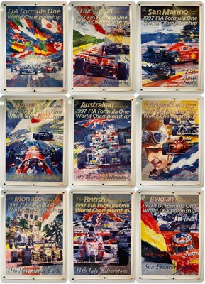 Lot 324 - A collection of 9 X  Formula 1 advertising...