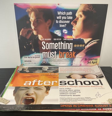 Lot 151 - A collection of signed, UK quad movie posters...