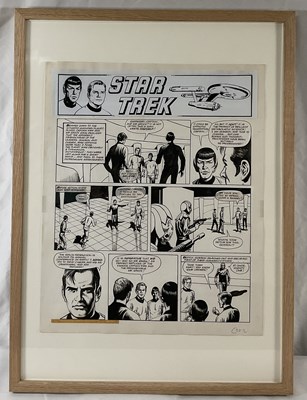 Lot 363 - Original comic book art for STAR TREK by John...