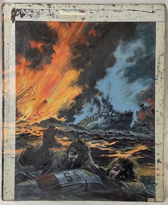 Lot 400 - Original comic book art for the cover of...