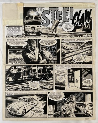 Lot 365 - THE STEEL CLAW - Original comic book art for...