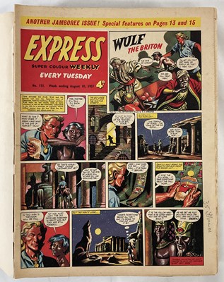Lot 111 - EXPRESS WEEKLY bound issues #151 (Aug 1957) -...