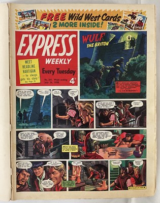 Lot 112 - EXPRESS WEEKLY bound issues #201 (Aug 1957) -...