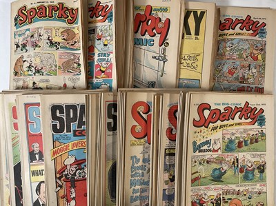 Lot 294 - A large collection of SPARKY British comic...