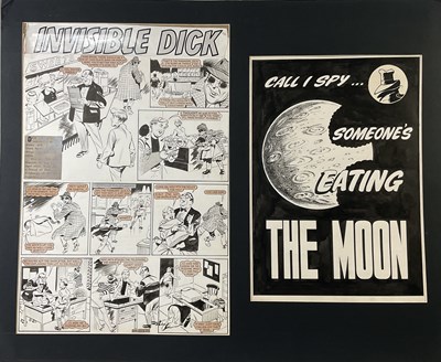 Lot 367 - INVISIBLE DICK - Original comic book art for...
