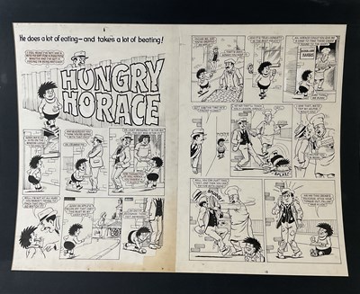 Lot 368 - HUNGRY HORACE - Original comic book art for...
