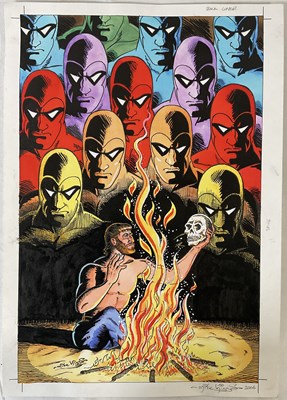 Lot 369 - Original full colour comic book art for the...