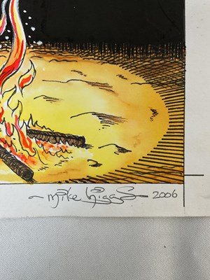 Lot 369 - Original full colour comic book art for the...