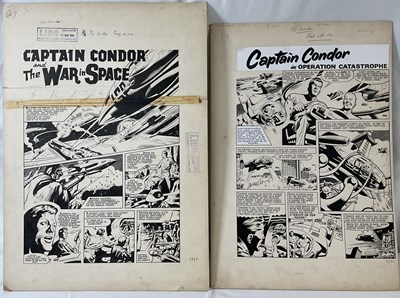 Lot 371 - CAPTAIN CONDOR - A pair of original comic book...