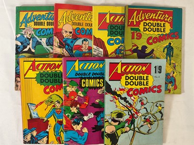 Lot 10 - ACTION DOUBLE DOUBLE COMICS  #1-4 (190-71) and...