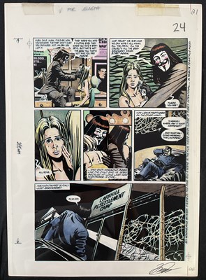 Lot 373 - V FOR VENDETTA #1 Page 21 (DC Comics, 1988)...