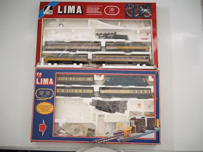 Lot 156 - OO gauge LIMA train sets, both incomplete -...