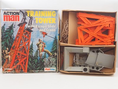 Lot 330 - PALITOY Action Man boxed Training Tower set. -...