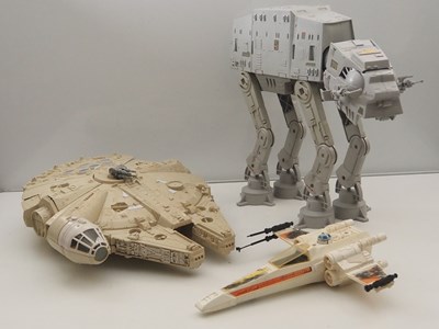 Lot 376 - Collection of Star Wars PALITOY vehicles,...