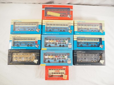 Lot 421 - 1:76 scale diecast Hong Kong outline buses,...